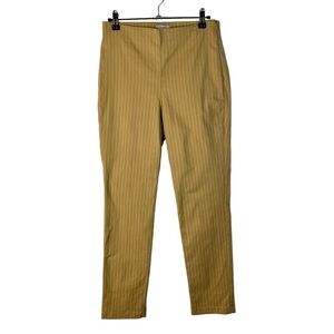 Worthington Khaki Beige Pinstripe Slim Leg Dress Pants 2
